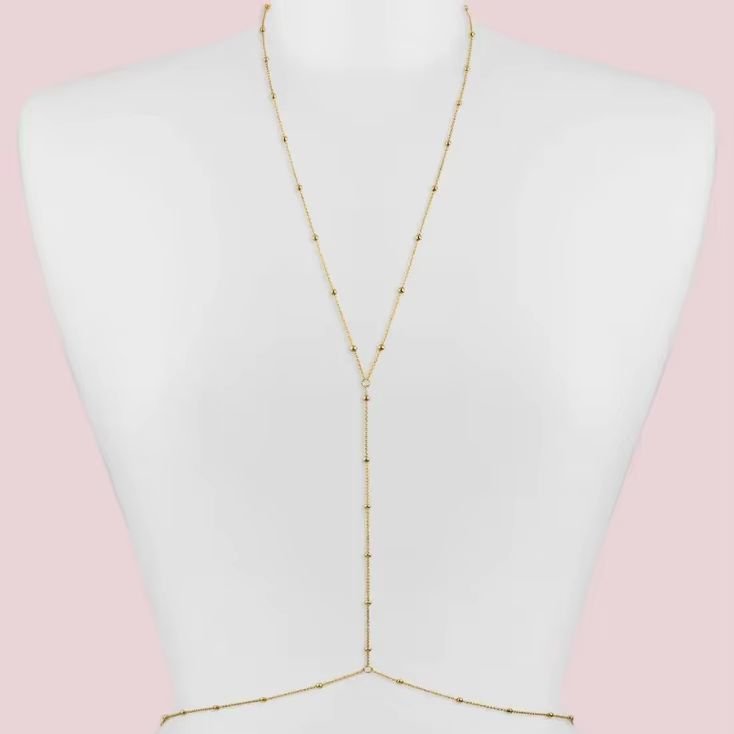 Cadena de Cuerpo Bohemia con C - Body Jewelry For You reseña y precio